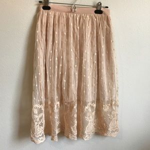 Lace Midi Skirt